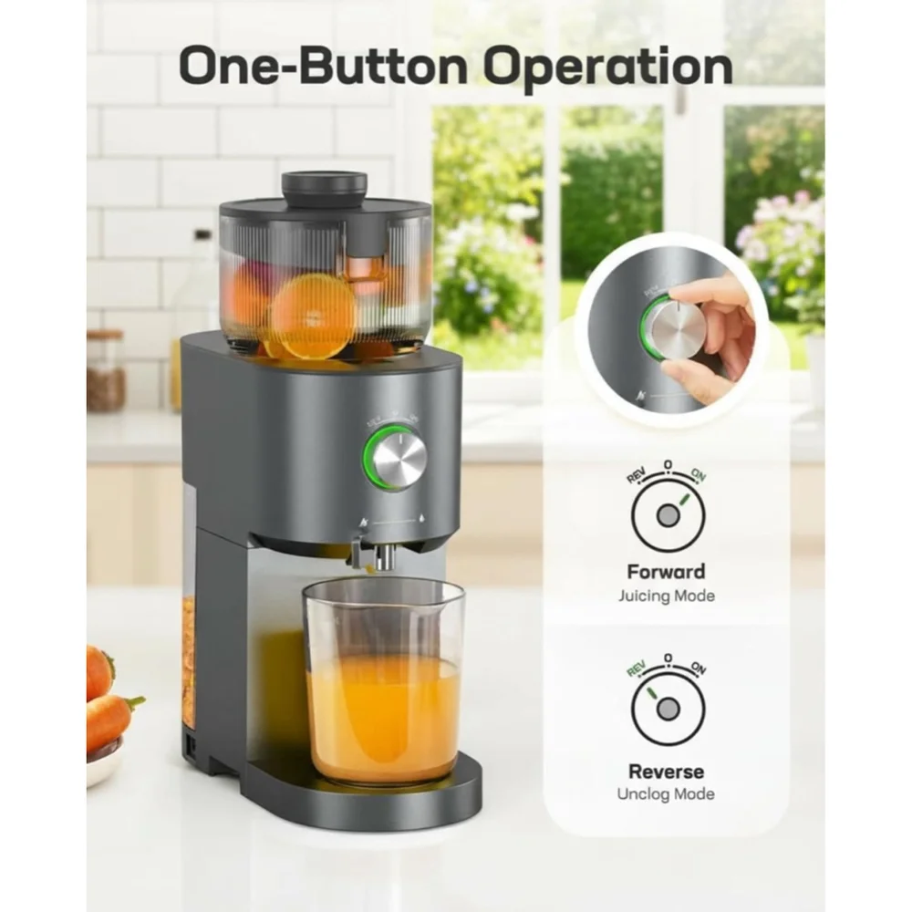 NEW Silonn Slow Masticating Cold Press Juicer Machines, High Juice Yield